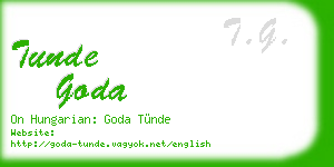 tunde goda business card